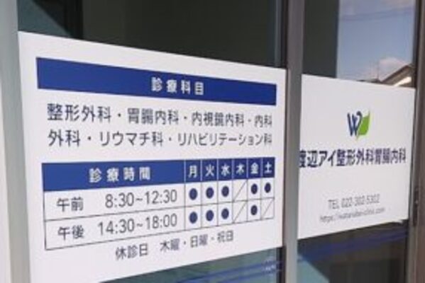渡辺アイ整形外科胃腸内科の外観・院内写真