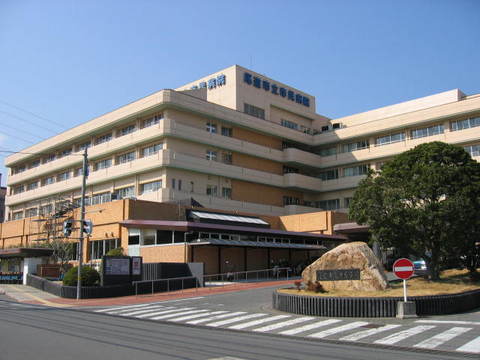尾道市立市民病院の外観・院内写真